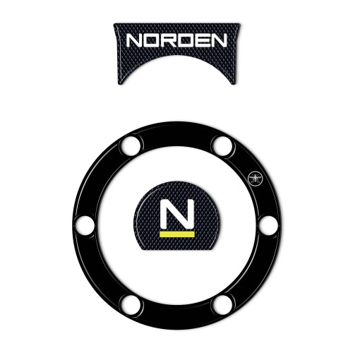 Adesivi 3D tappo serbatoio e chiave moto compatibile con Husqvarna Norden 901 2