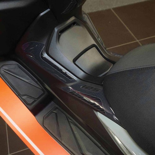 Stickers 3D tunnel central zone latérale compatible avec Honda Forza 125 2022-23