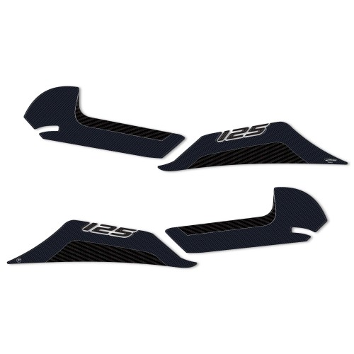 Pegatinas 3D túnel central zona lateral compatible con Honda Forza 125 2022-23 2