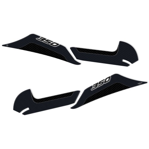 Pegatinas 3D túnel central zona lateral compatible con Honda Forza 350 2022-25 2