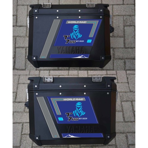 Stickers 3D résine gel moto sacoches latérales compatibles avec Yamaha Tenere 700 2023