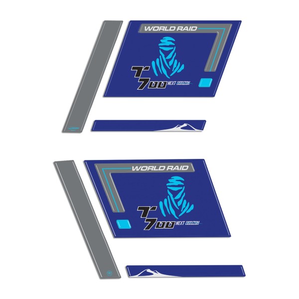 Pegatinas 3D resina gel moto bolsas laterales compatibles con Yamaha Tenere 700 2023