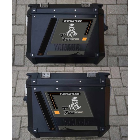 Stickers 3D résine gel moto sacoches latérales compatibles avec Yamaha Tenere 700 2023
