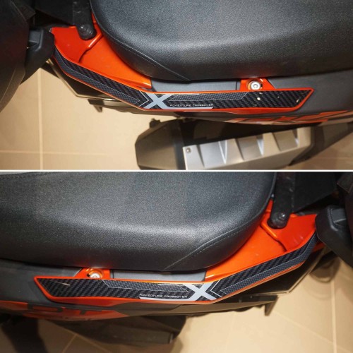 3D Gel Aufkleber 3D Griffe mit BAULET kompatibel mit Kymco DTX 360 125 300 350