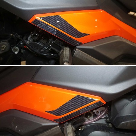 3D-Gel-Aufkleber für die Beifahrerfußstütze kompatibel mit Kymco DTX 360 125 300 350