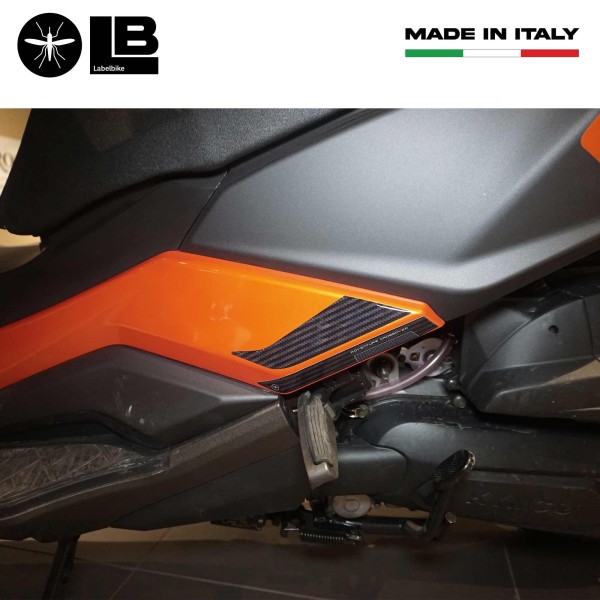 Adesivi gel 3D poggiapiedi passeggero compatibili con Kymco DTX 360 125 300 350