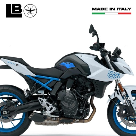 Adesivi Gel 3D Protezioni Laterali serbatoio moto compatibili con Suzuki GSX-8S