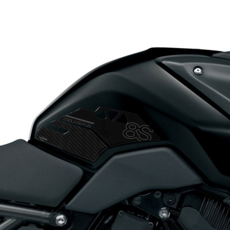 Adesivi Gel 3D Protezioni Laterali serbatoio moto compatibili con Suzuki GSX-8S