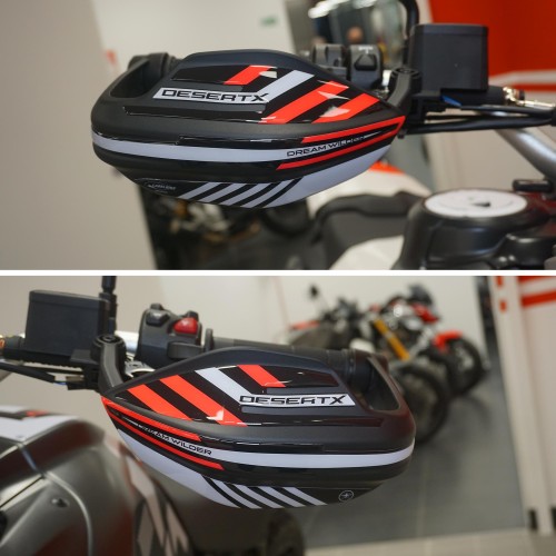 3D Gel Aufkleber 3D Handschützer Motorrad kompatibel mit Ducati Desertx 2023-2025