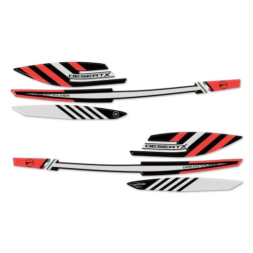 3D Gel Stickers 3D Handguards moto compatible avec Ducati Desertx 2023-2025 2