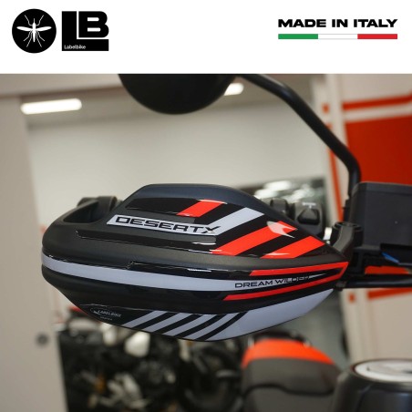 3D Gel Aufkleber 3D Handschützer Motorrad kompatibel mit Ducati Desertx 2023-2025