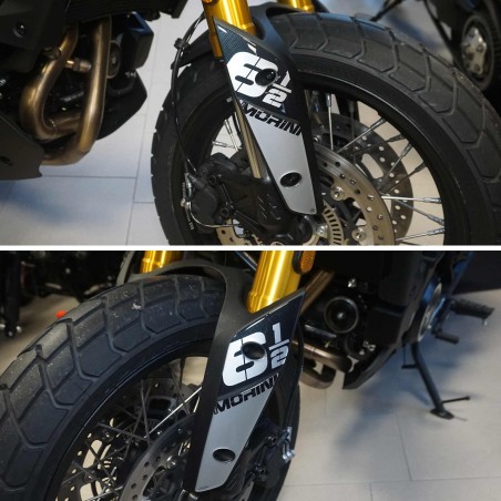 Pegatinas de gel 3D Protectores de tija compatibles con Moto Morini SEIEMMEZZO SCR