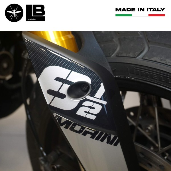 3D gel stickers Seatpost protectors compatible with Moto Morini SEIEMMEZZO SCR