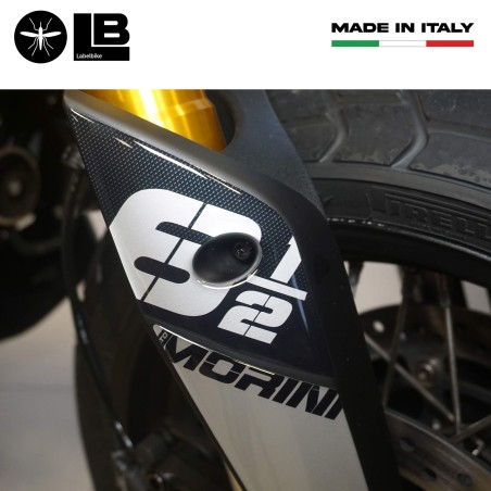 Pegatinas de gel 3D Protectores de tija compatibles con Moto Morini SEIEMMEZZO SCR