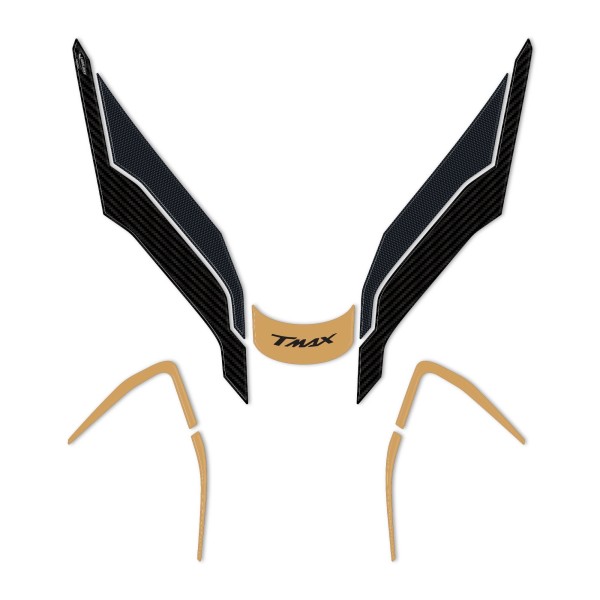 3D Gel Stickers 3D Scooter Front Protection compatible avec Yamaha Tmax 2022