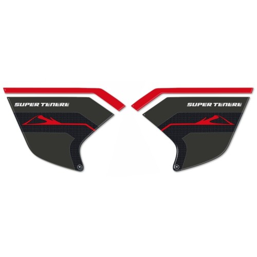 3D MOTO SIDE PROTECTIONS compatible YAMAHA SUPER TENERE red gel stickers 2