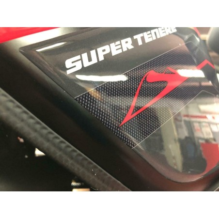 ADESIVI in gel 3D PROTEZIONI LATERALI MOTO compatibili YAMAHA SUPER TENERE rosso