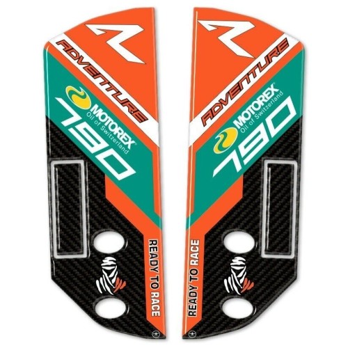 3D GEL ADHESIVE PROTECTIONS PARASTERS for MOTORCYCLE compatible KTM 790 ADVENTURE R 2