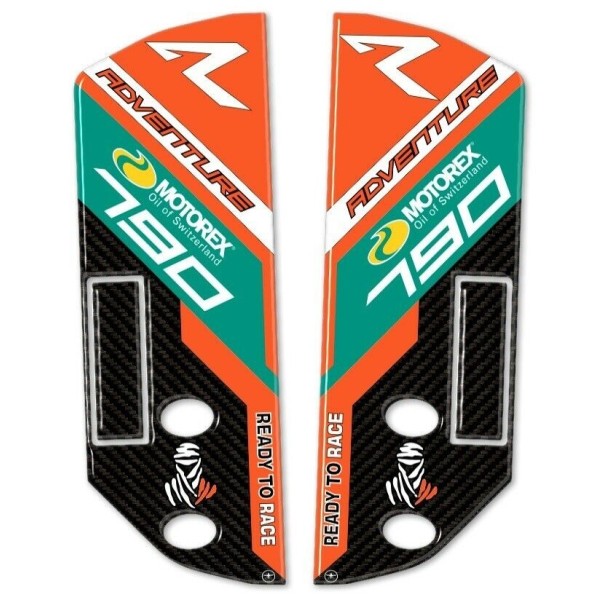ADESIVI in GEL 3D PROTEZIONI PARASTELI per MOTO compatibili KTM 790 ADVENTURE R 