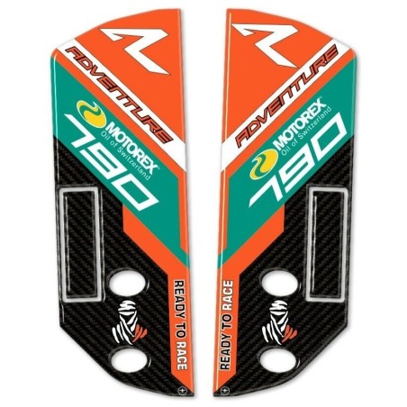 ADESIVI in GEL 3D PROTEZIONI PARASTELI per MOTO compatibili KTM 790 ADVENTURE R 