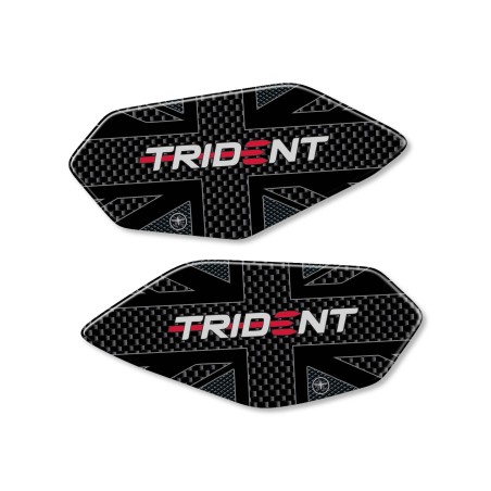 Adesivi in resina 3D per battitacco compatibili con Triumph Trident dal 2021-25