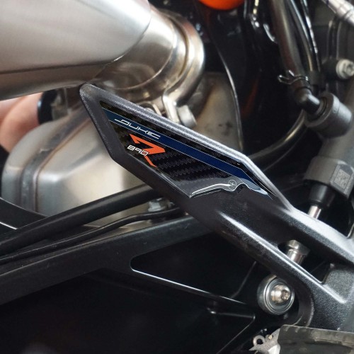 3D resin stickers for motorbike heel pad compatible with KTM 890 Duke R 2022-23