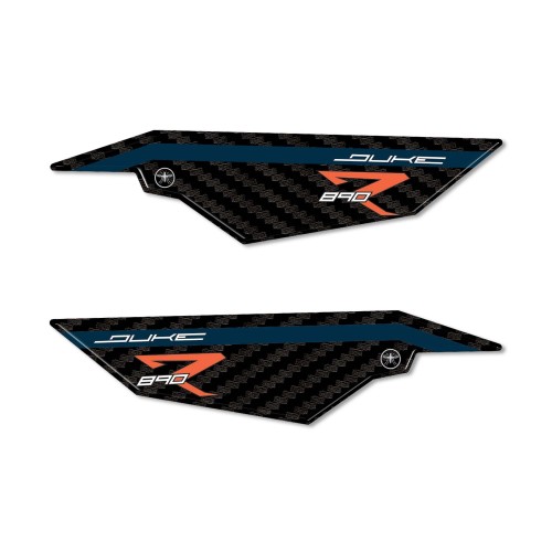 Stickers résine 3D pour talonnière moto compatible avec KTM 890 Duke R 2022-23 2