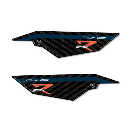 3D Harz Aufkleber für Motorrad Fersenpolster kompatibel mit KTM 890 Duke R 2022-23