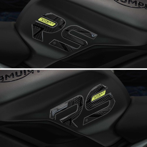 Adesivi Laterali serbatoio compatibili con Triumph Street Triple 765 RS 2017-22