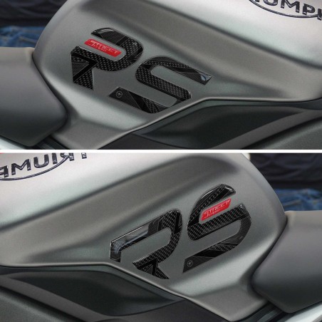 Adesivi Laterali serbatoio compatibili con Triumph Street Triple 765 RS 2017-22