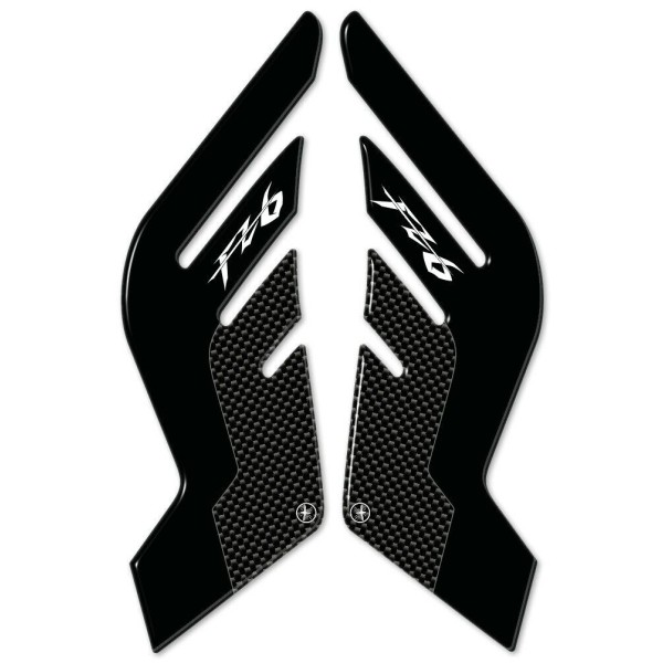 Adesivi laterali serbatoio in resina 3D per moto compatibili Yamaha FZ6 FAZER