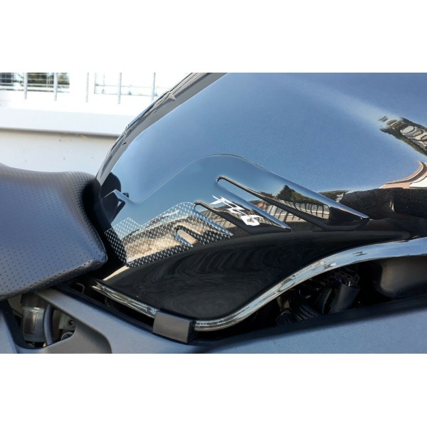 Adesivi laterali serbatoio in resina 3D per moto compatibili Yamaha FZ6 FAZER