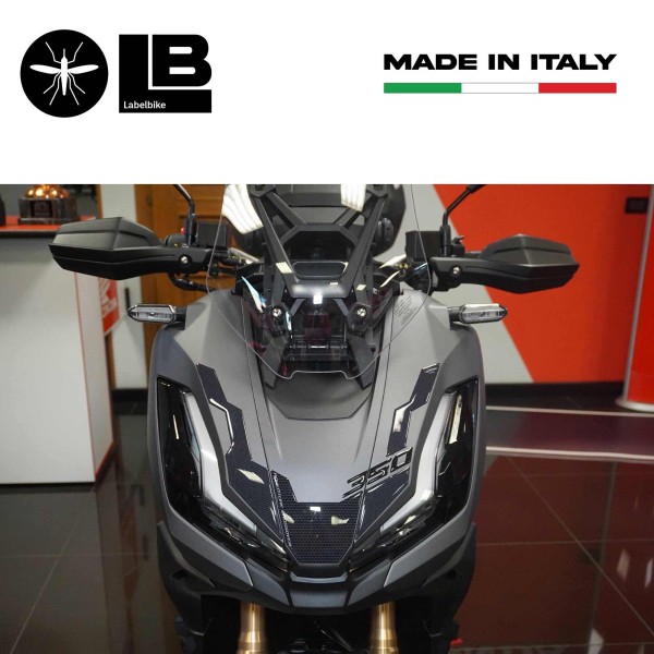 Adesivi muso frontale in resina 3D per scooter compatibili con Honda ADV350 2022
