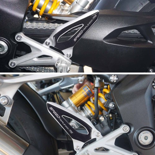 Adesivi Protezioni Battitacco moto compatibili con Triumph Speed Triple 1200 RS