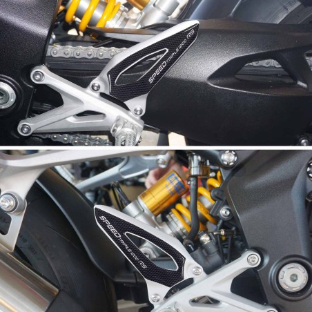 Adesivi Protezioni Battitacco moto compatibili con Triumph Speed Triple 1200 RS