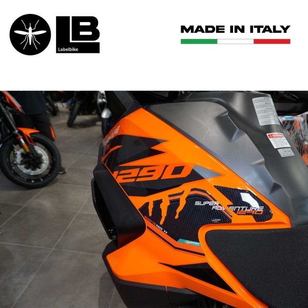 Adesivi Protezioni Laterali compatibili con KTM 1290 Super Adventure S-R 2021-24