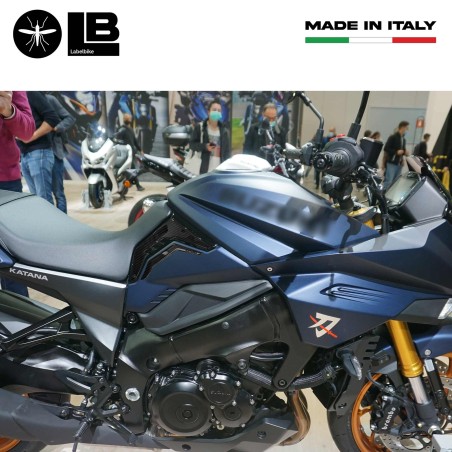 Pegatinas Protectores laterales de moto compatibles con Suzuki Katana 2019-23 Gris