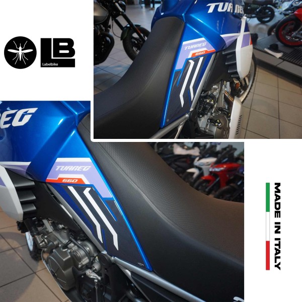 Stickers Tank side protectors compatible with Aprilia Tuareg Tagelmust