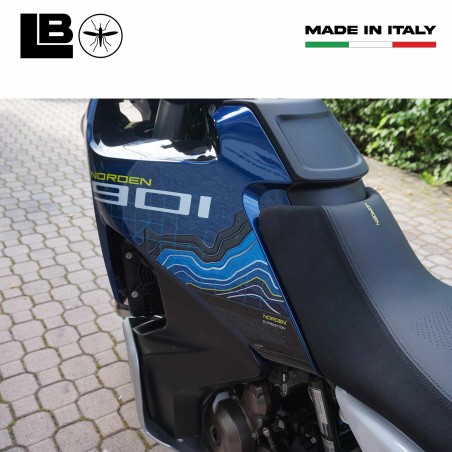 Autocollants de protection latérale du réservoir compatibles avec Husqvarna Norden 901 2023