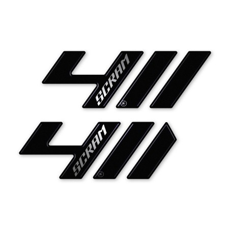 Autocollants de protection latérale de réservoir compatibles avec Royal Enfield Scram 411