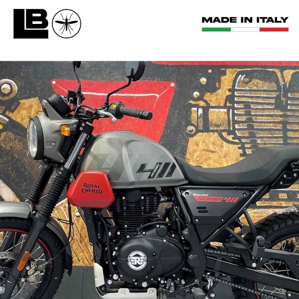Autocollants de protection latérale de réservoir compatibles avec Royal Enfield Scram 411