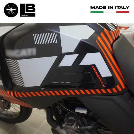 Stickers Motorcycle side tank protectors compatible with Ducati DesertX 2023-5