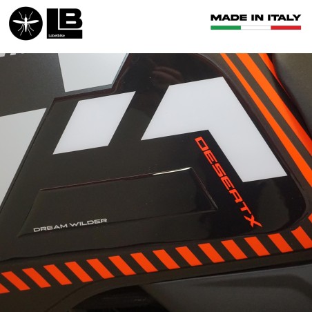 Stickers Motorcycle side tank protectors compatible with Ducati DesertX 2023-5