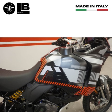 Aufkleber Motorrad Seitentankschützer kompatibel mit Ducati DesertX 2023-5