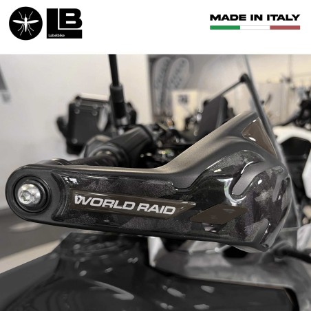 Protector Guardamanos Pegatinas Compatible con Yamaha Tenere 700 World Raid - Negro