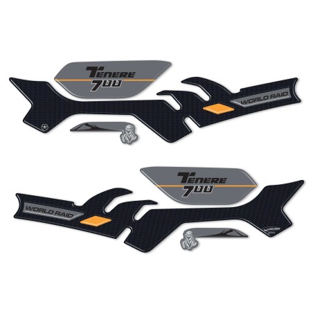 Pegatinas protectoras de guardamanos de gel de resina 3D compatibles con Yamaha Tenere 700 2023