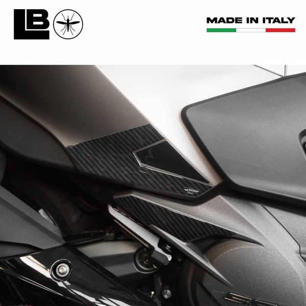 Aufkleber Fußrastenschutz hinten kompatibel mit Kymco Ak550 Premium