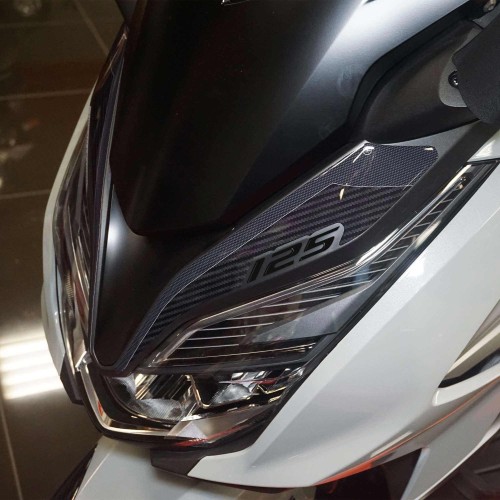 3D Harz Aufkleber für Roller Frontpartie kompatibel mit Honda Forza 125 2022