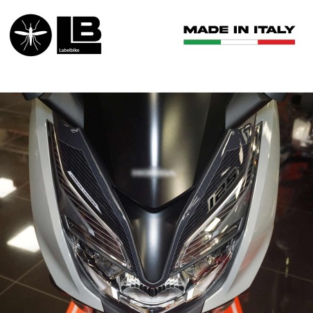 Adesivi resina 3D per muso frontale scooter compatibili con Honda Forza 125 2022