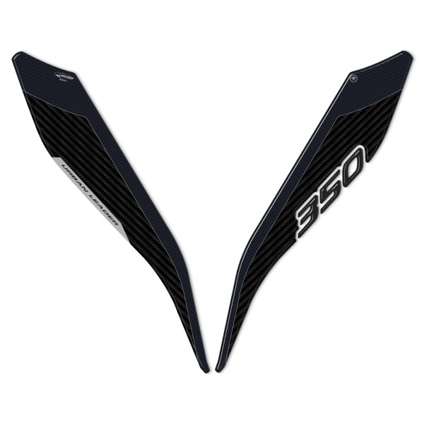 Pegatinas de resina 3D para la cara delantera del scooter compatible con Honda Forza 350 2022